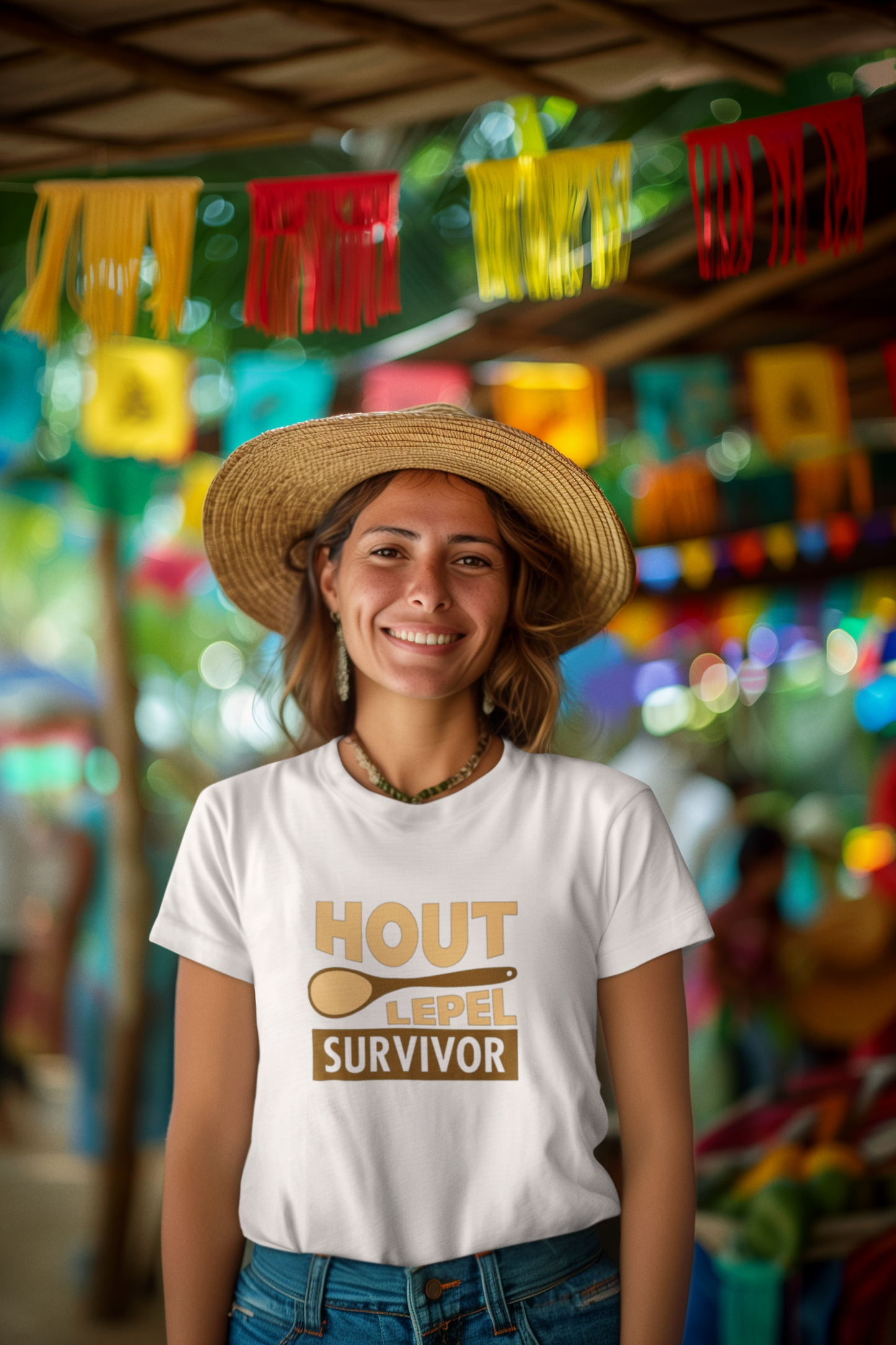 Duwweltjie® Foolstop - "Hout Lepel Survivor" Women's T-Shirt