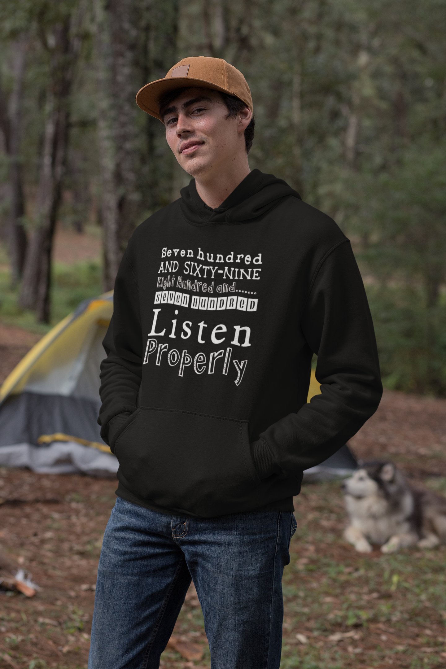 Duwweltjie® Foolstop - "Listen Properly" Men's Hoodie