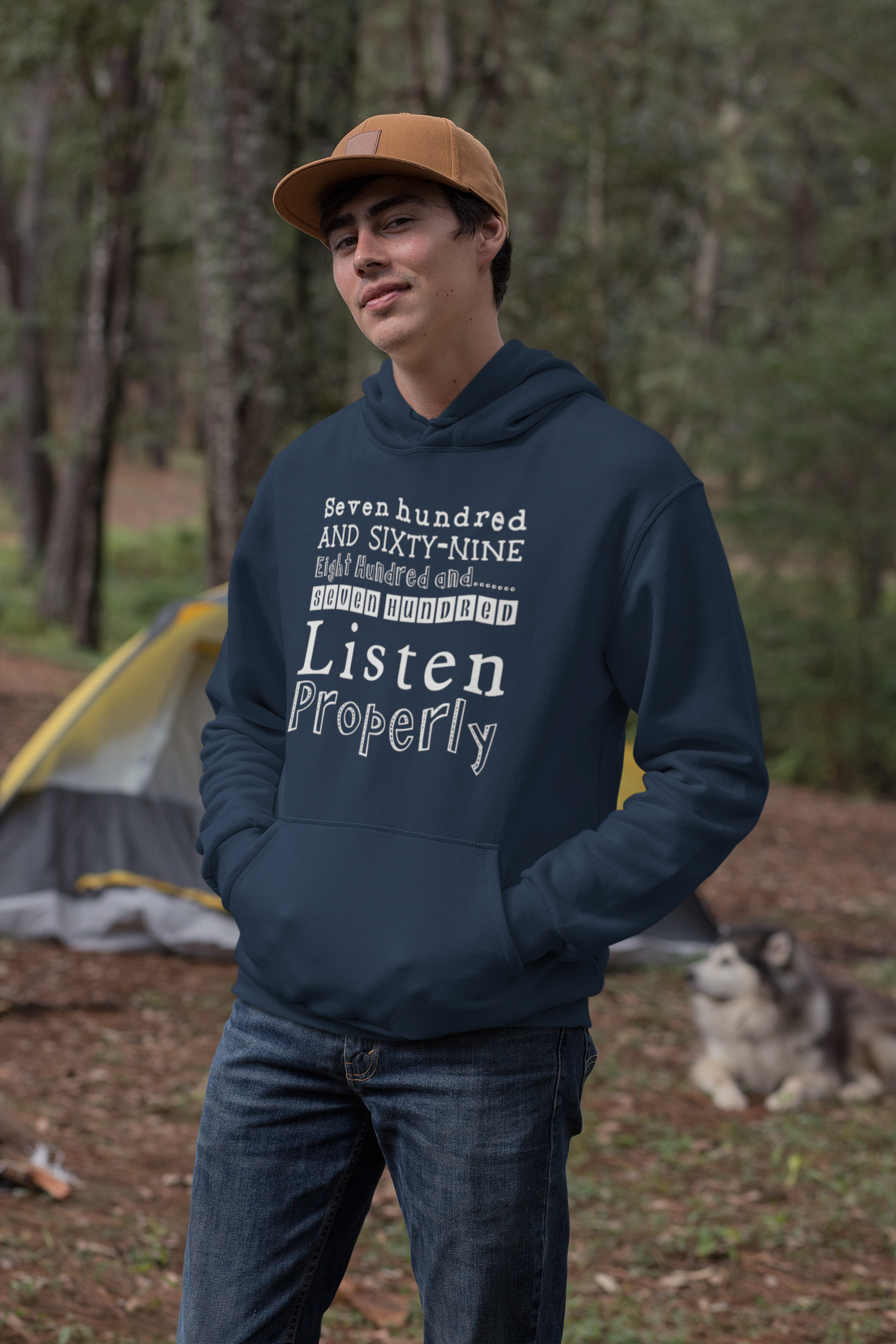 Duwweltjie® Foolstop - "Listen Properly" Men's Hoodie
