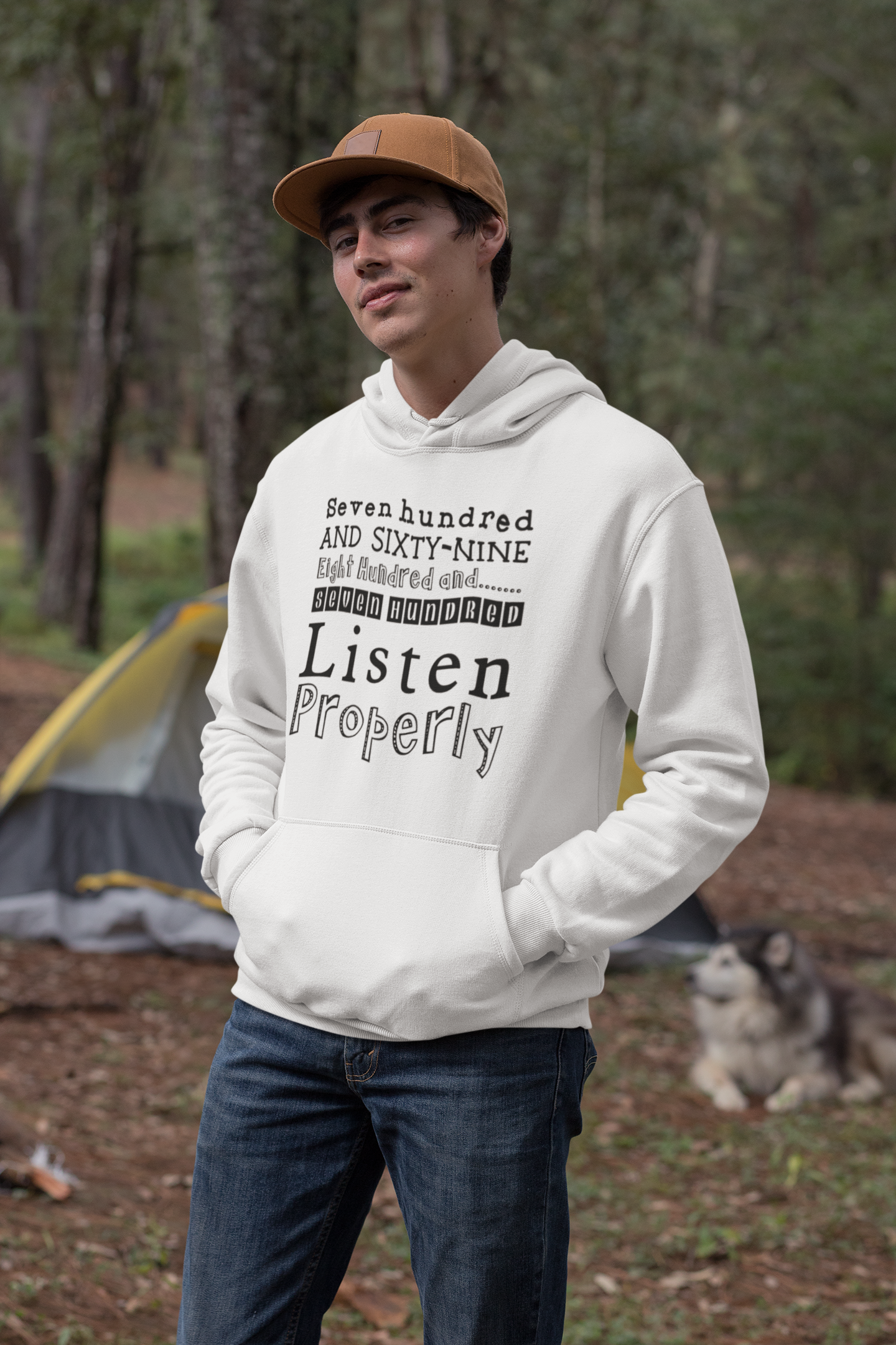 Duwweltjie® Foolstop - "Listen Properly" Men's Hoodie