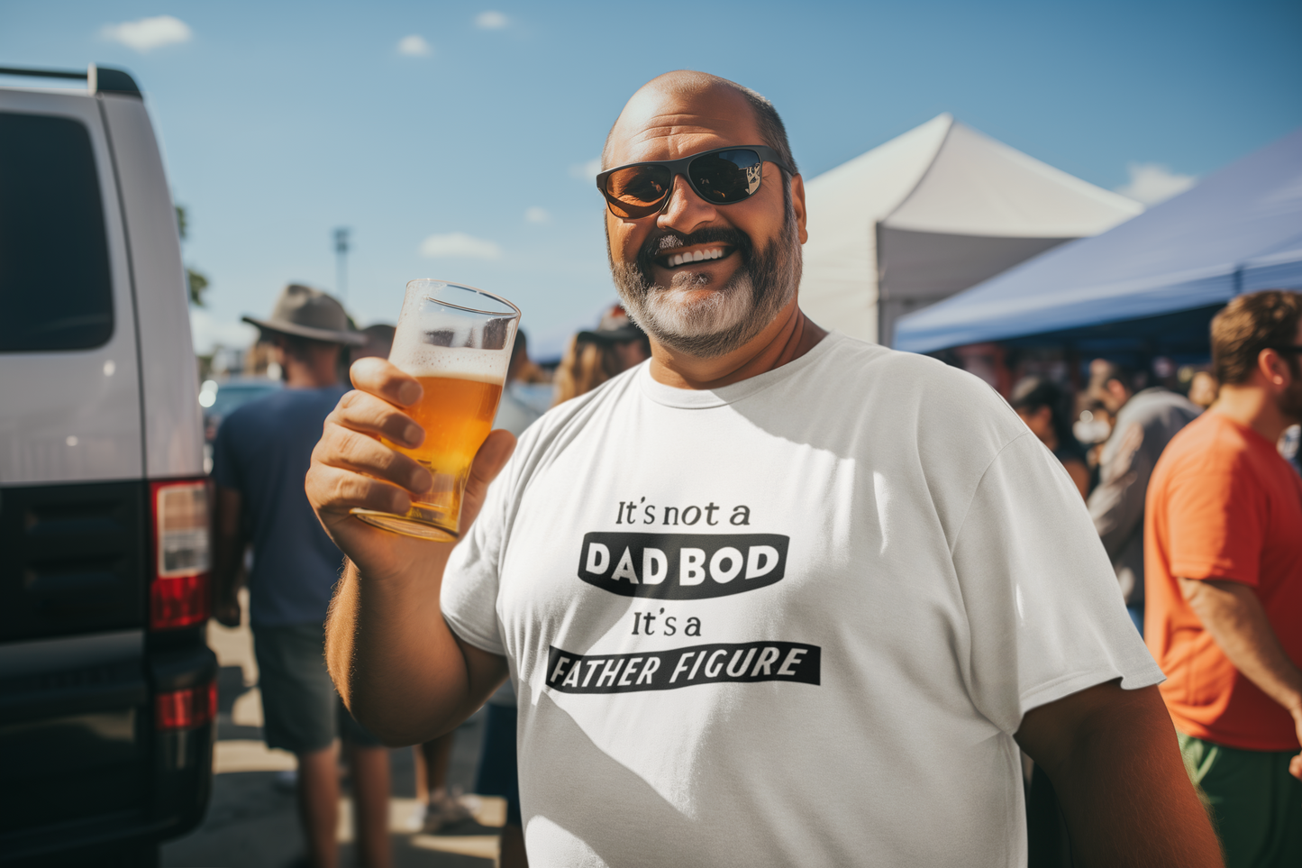 Duwweltjie® Foolstop - "It's not a Dad Bod" Men's T-Shirt