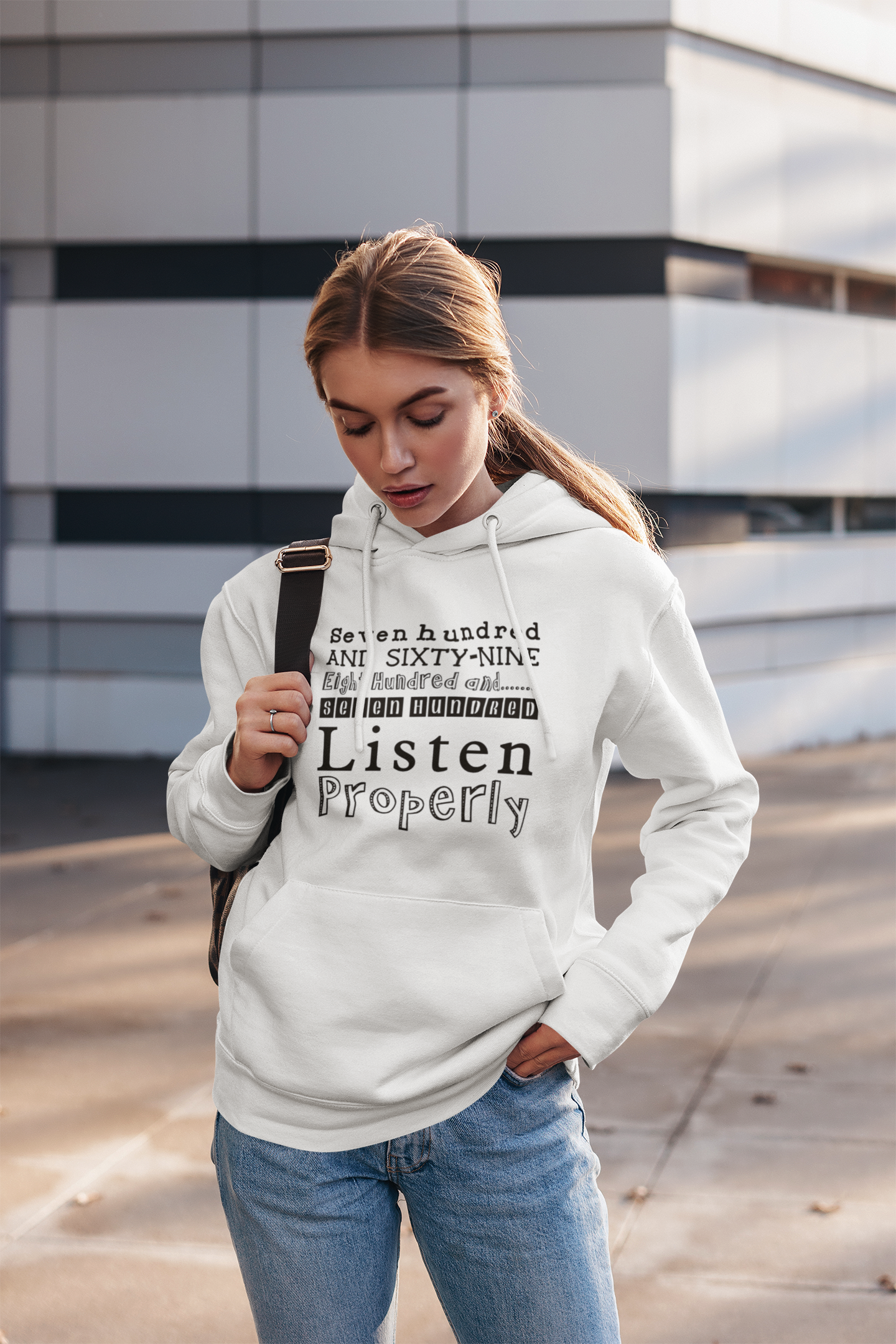 Duwweltjie® Foolstop - "Listen Properly" Women's Hoodie