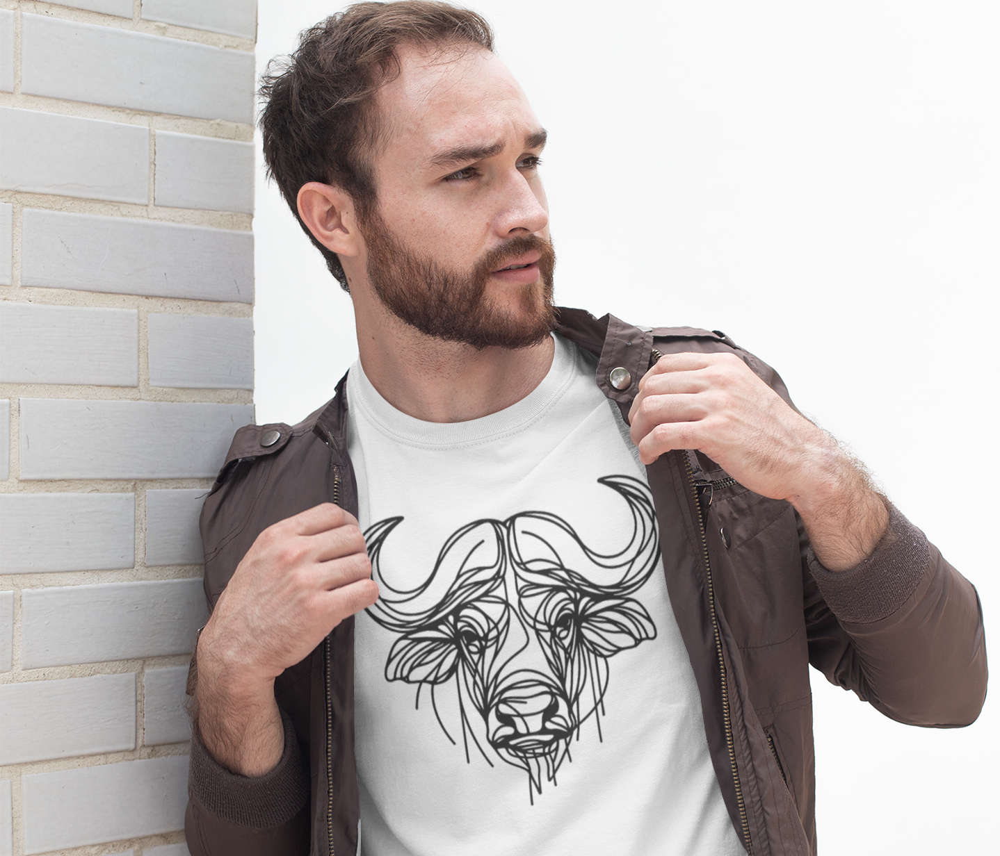 Duwweltjie® Wildline - Buffalo Men's T-Shirt
