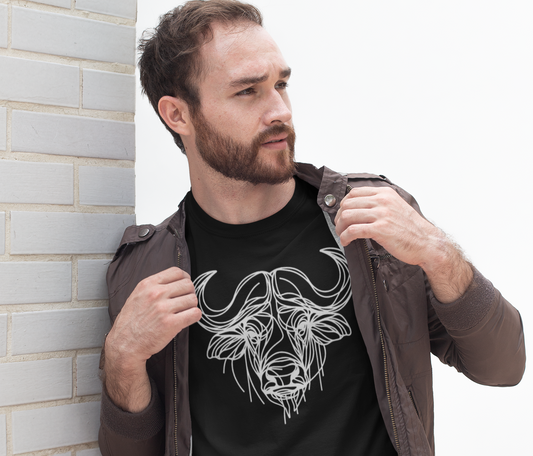 Duwweltjie® Wildline - Buffalo Men's T-Shirt