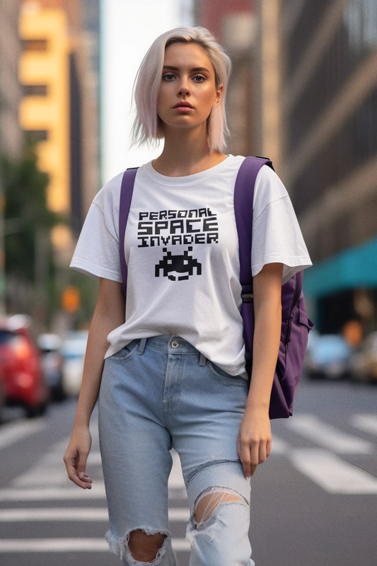 Duwweltjie® Foolstop - "Personal Space Invader" Women's T-Shirt
