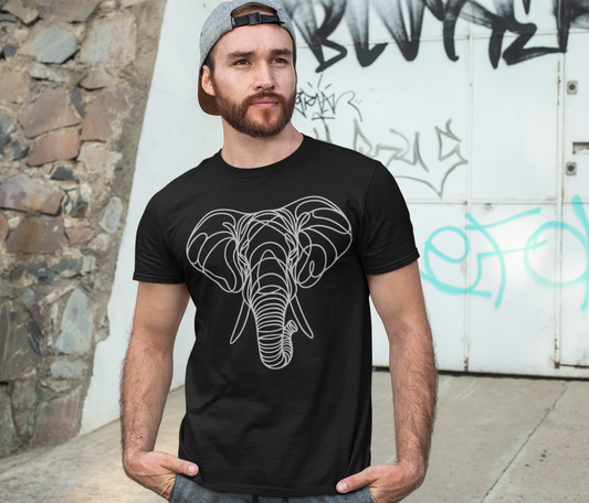 Duwweltjie® Wildline - Elephant Men's T-Shirt