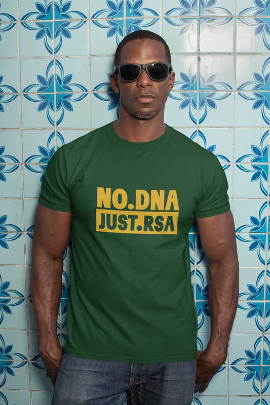 Duwweltjie® - "No DNA, Just RSA" Men's T-Shirt