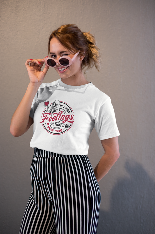 Duwweltjie® Foolstop - "If I had feelings" Ladies T-Shirt (Limited Valentine's Edition)