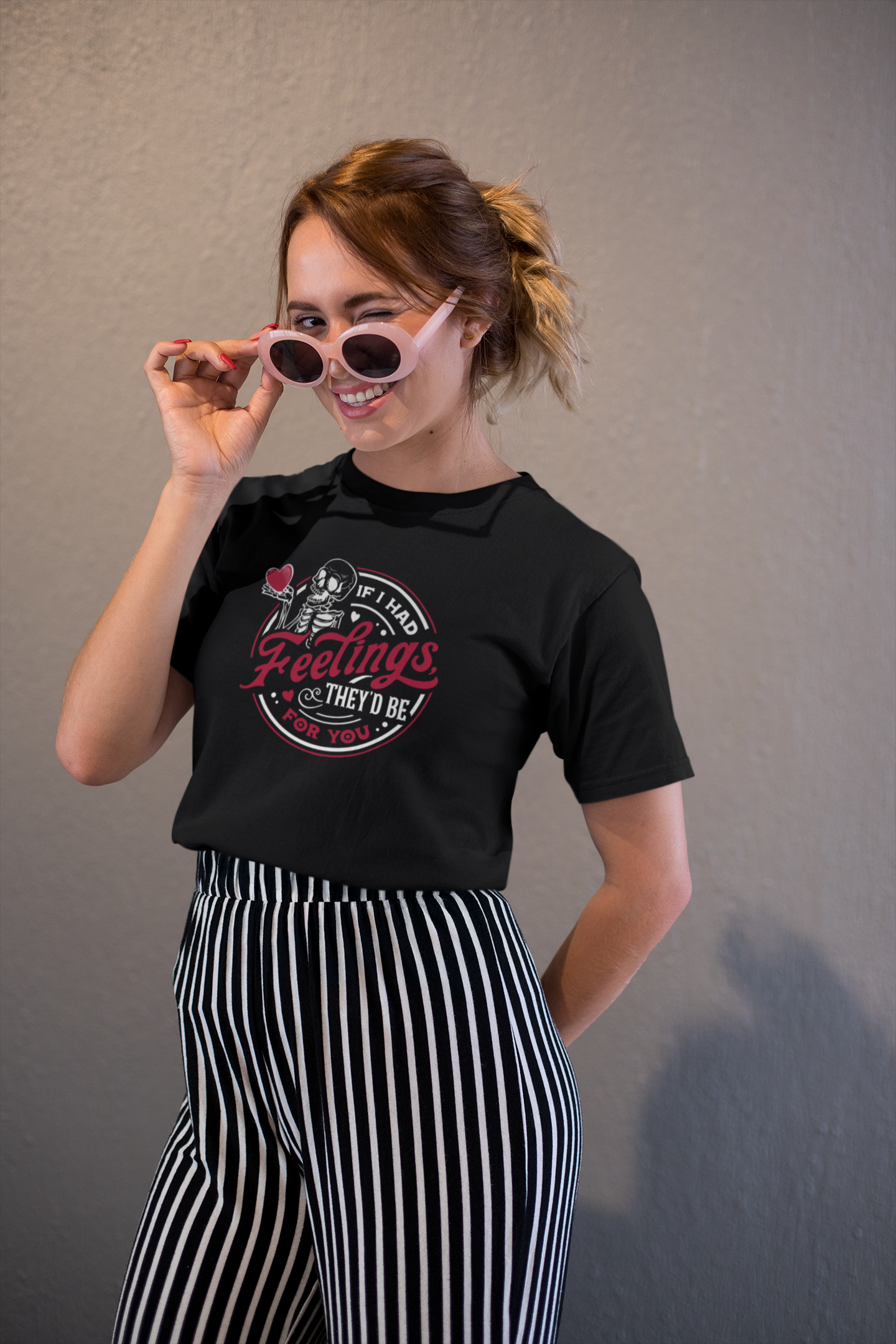 Duwweltjie® Foolstop - "If I had feelings" Ladies T-Shirt (Limited Valentine's Edition)