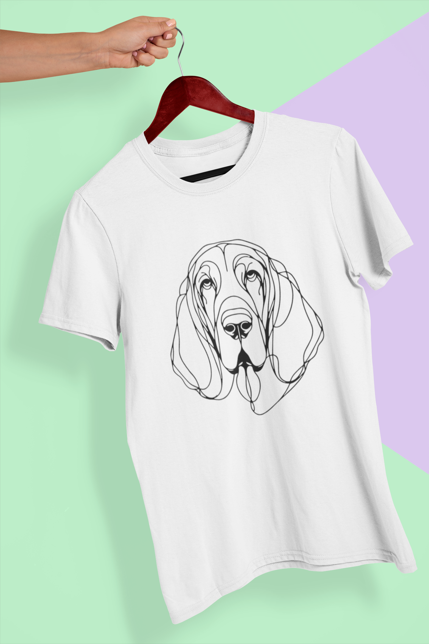 Duwweltjie® K-Line - Bloodhound - Unisex T-Shirt