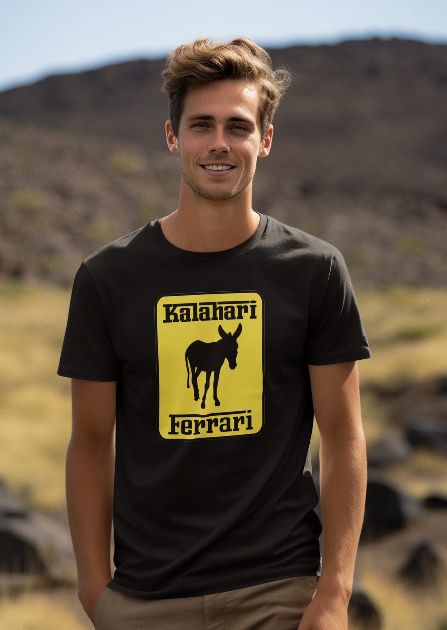 Duwweltjie® Foolstop - "Kalahari Ferrari" Men's T-Shirt