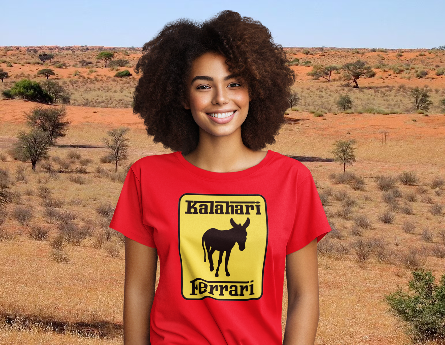 Duwweltjie® Foolstop - "Kalahari Ferrari" Women's T-Shirt