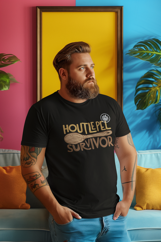 Duwweltjie® Fools - "Houtlepel Survivor" Men's T-Shirt
