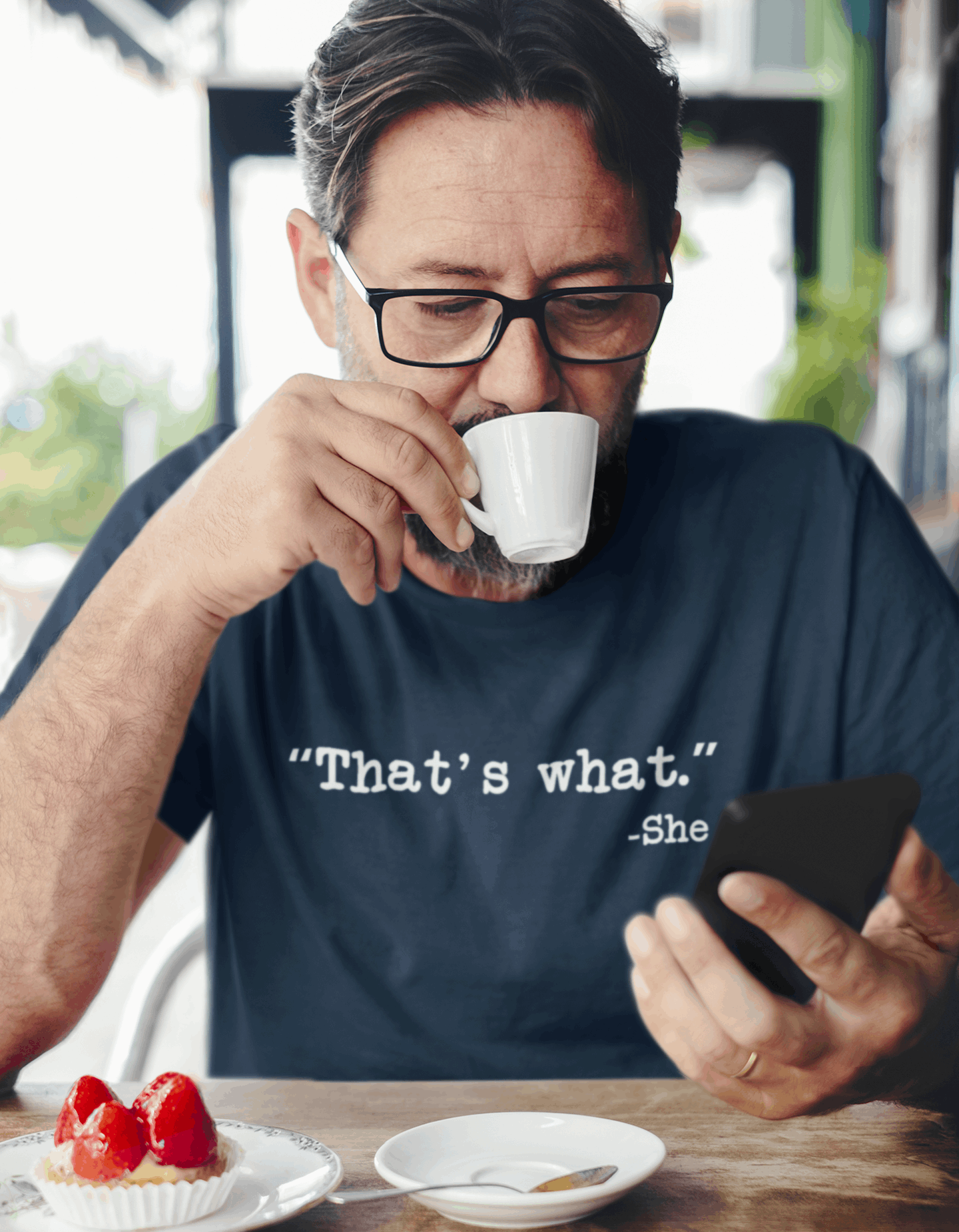 Duwweltjie® Foolstop - "That's What She Said" Men's T-Shirt - Duwweltjie