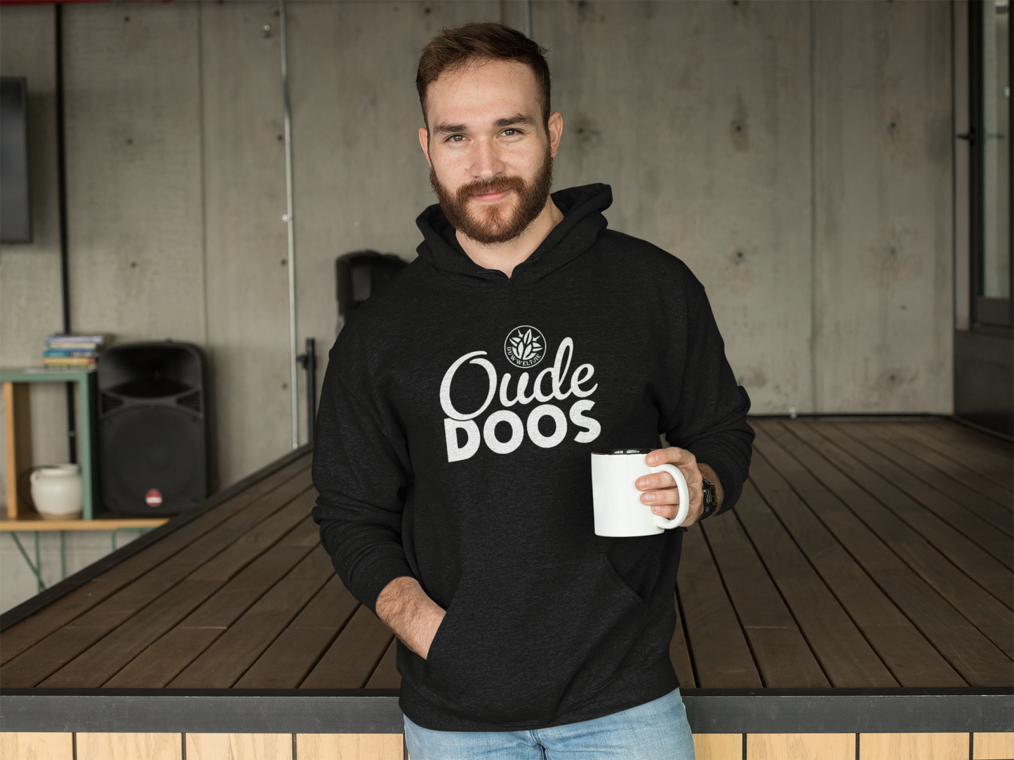 Duwweltjie® Oude Doos Unisex Hoodie