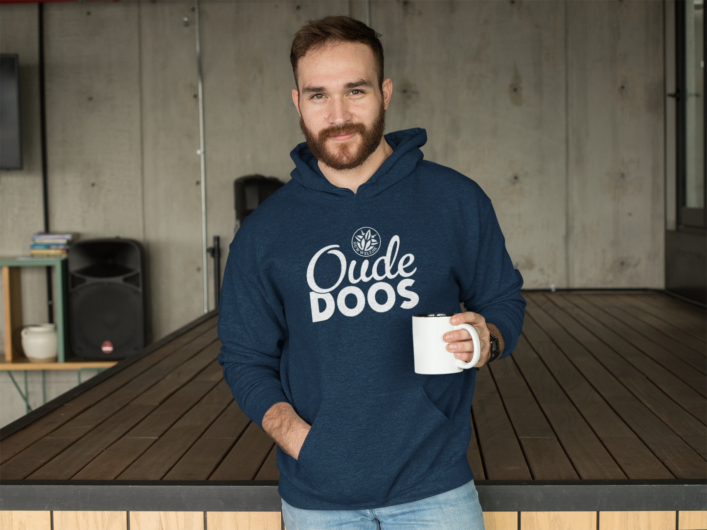 Duwweltjie® Oude Doos Unisex Hoodie