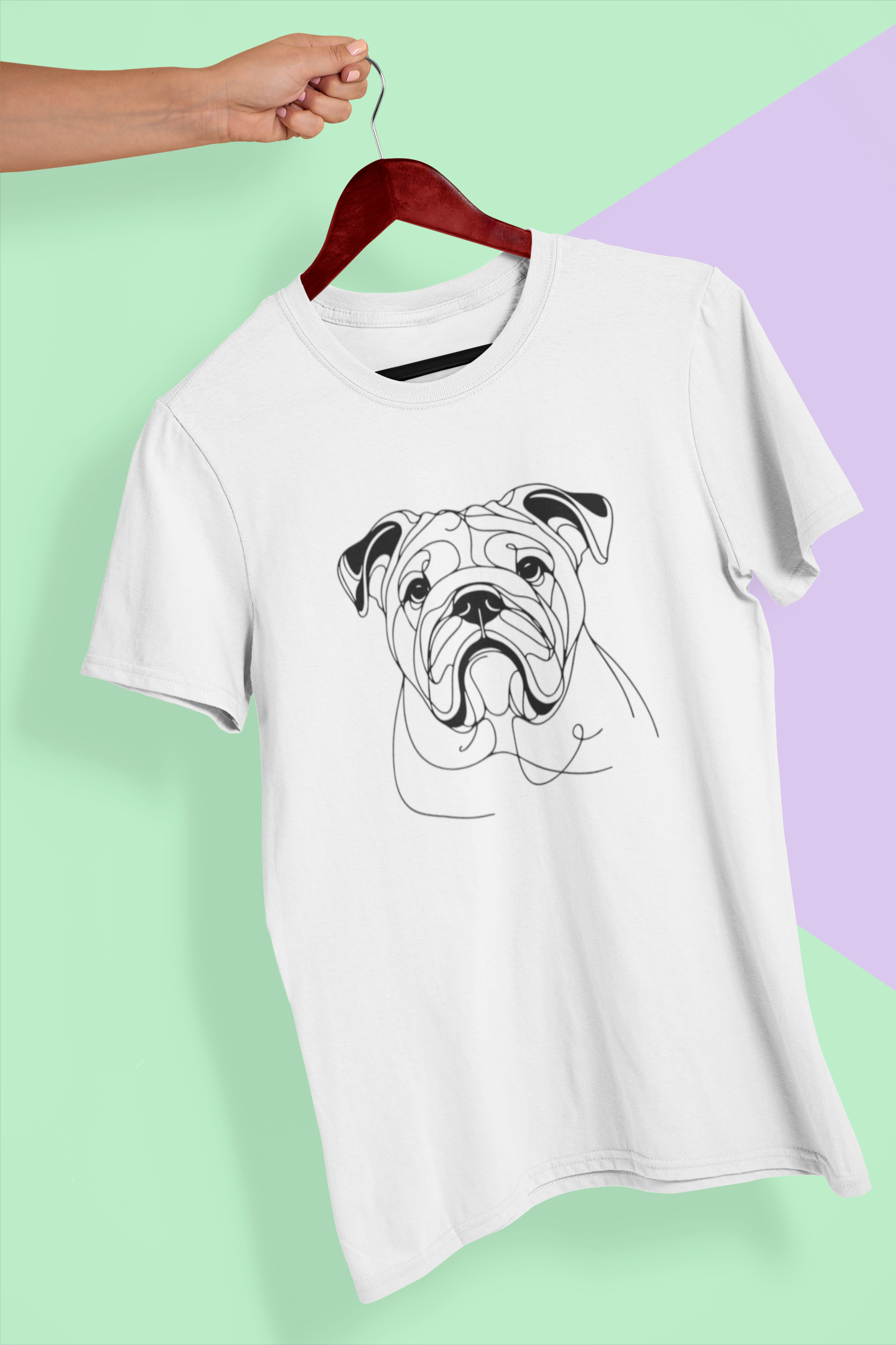 Duwweltjie® K-Line - English Bulldog - Unisex T-Shirt