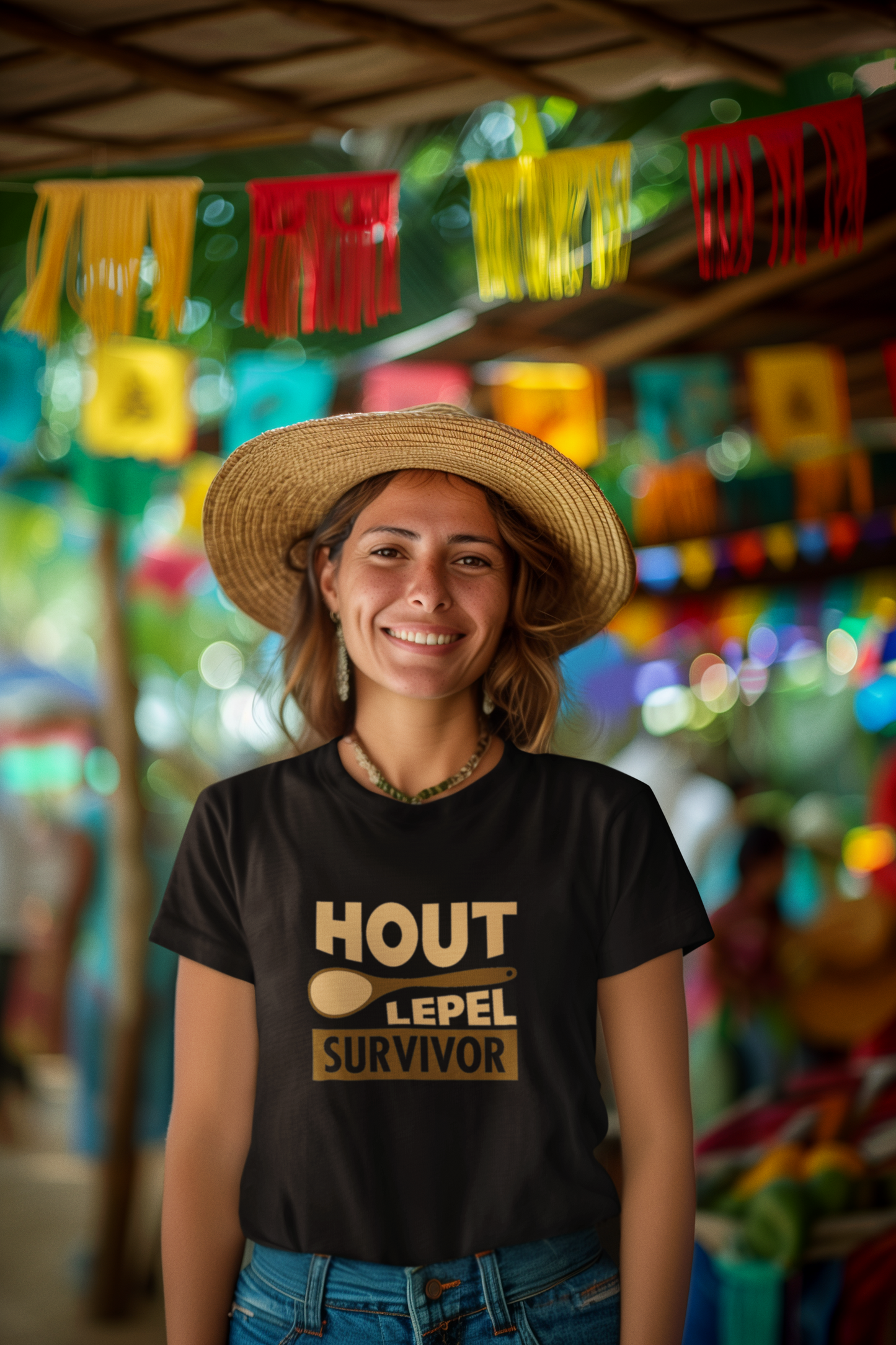 Duwweltjie® Foolstop - "Hout Lepel Survivor" Women's T-Shirt