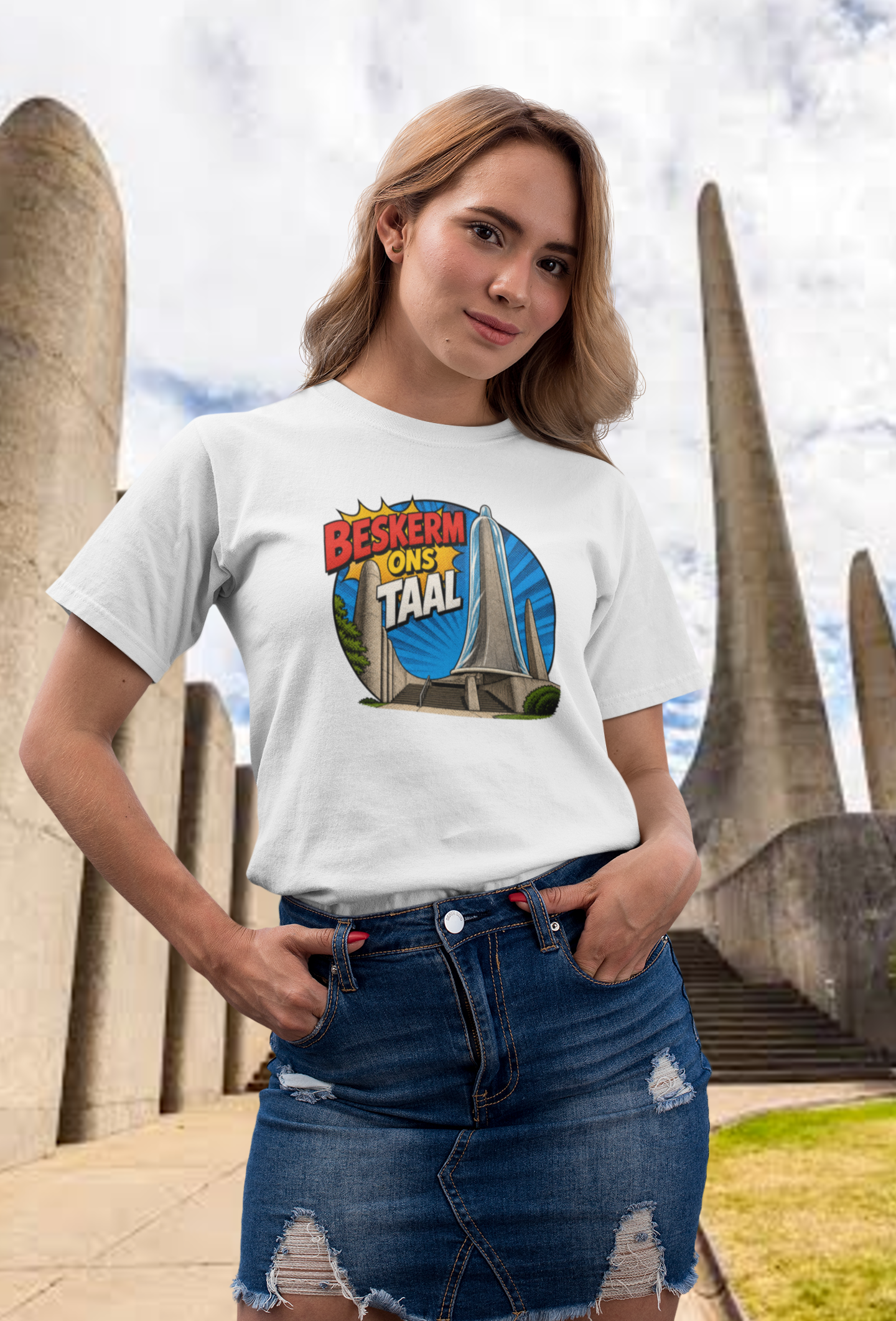 Duwweltjie® Beskerm Ons Taal Dames T-Hemp